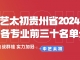 2024统考捷报 | 中艺太初连续十年斩获统考状元！实力霸榜贵州！24届前30占43席，表演高分段占比全省第一！